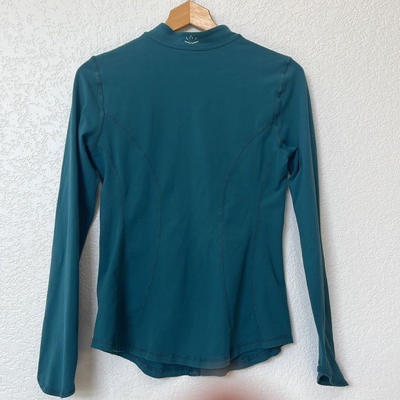 Beyond Yoga Curved Jacket Fitted Activewear  Green size Medium - Picture 10 of 14